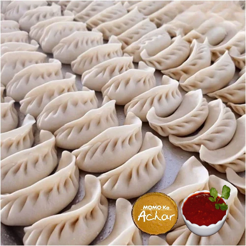 Chicken Momo with Achar